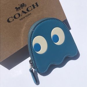 Coach x Pac-Man Ghost River Blue Coin Purse